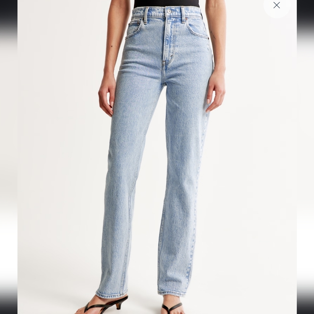 Abercrombie & Fitch Light Blue Straight Leg Jeans